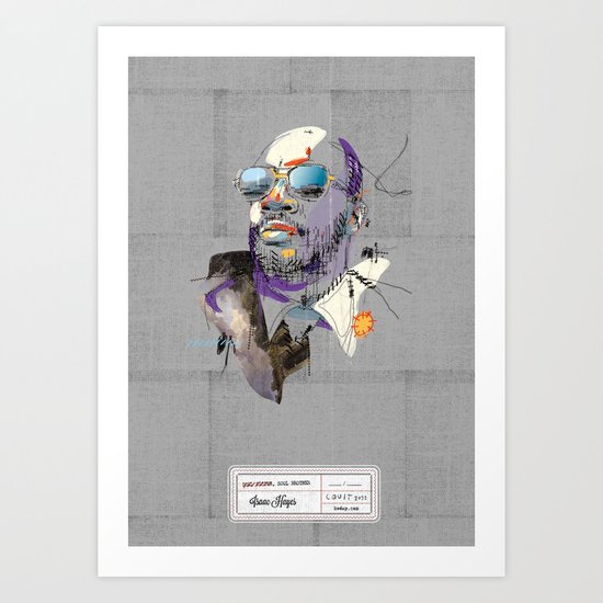 Isaac Hayes Art Print