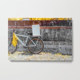 Street Bicycle Metal Print