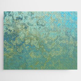 Old Green Blue Vintage Collection Jigsaw Puzzle