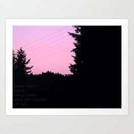 night sky Art Print