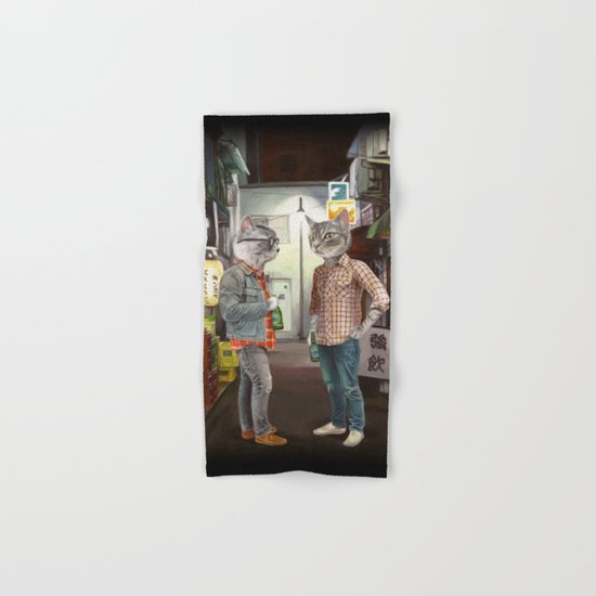 A Cats Night Out Hand & Bath Towel