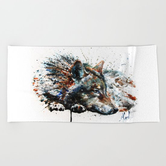 Wolf Beach Towel