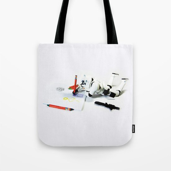 Drawing Droids Tote Bag