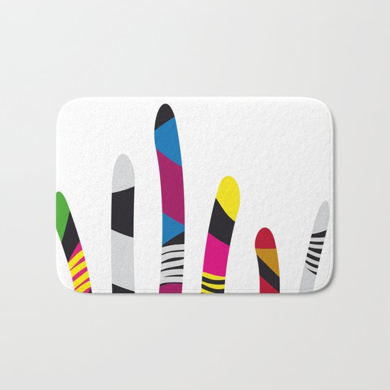 colored sticks 3 Bath Mat