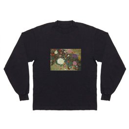 flower【Japanese painting】 Long Sleeve T-shirt