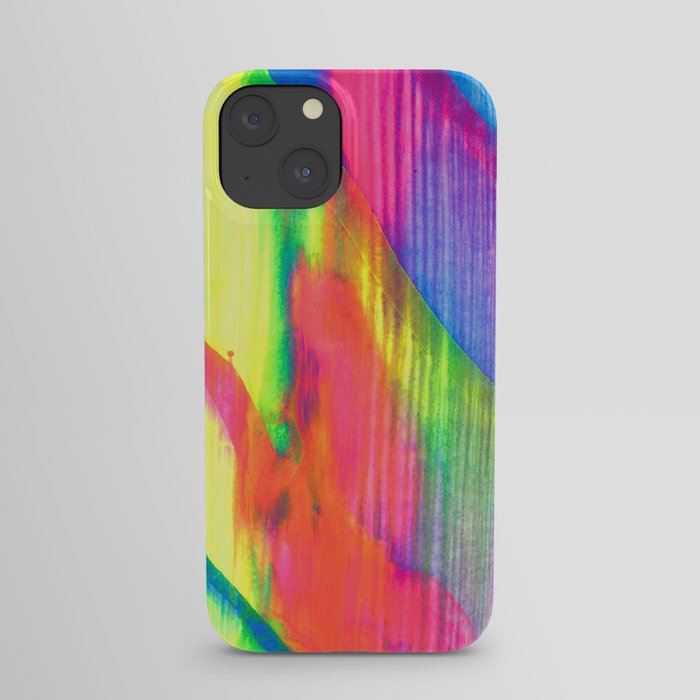 Glowing Neon Abstract Painting V2 iPhone Case