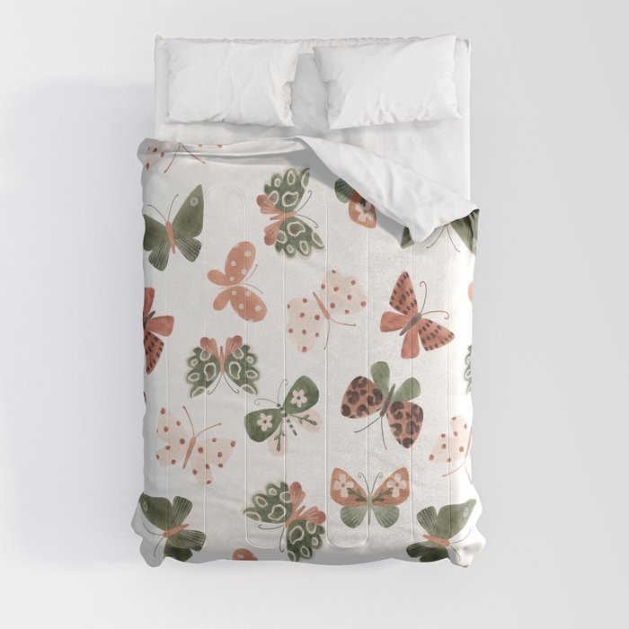 Butterfly Abstract Comforter