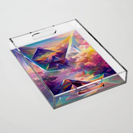 Trippy Triangles Acrylic Tray