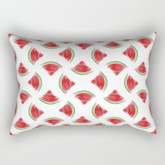 Watermelon Doodle Rectangular Pillow
