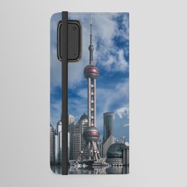 China Photography - Shanghai Under The Blue Cloudy Sky Android Wallet Case