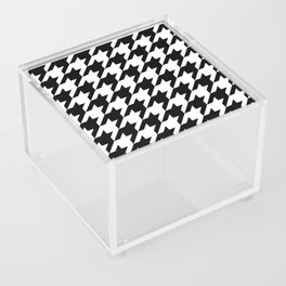 Big Black Houndstooth Pattern Acrylic Box