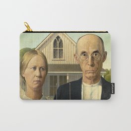 American Gothic by Grant Wood Carry-All Pouch