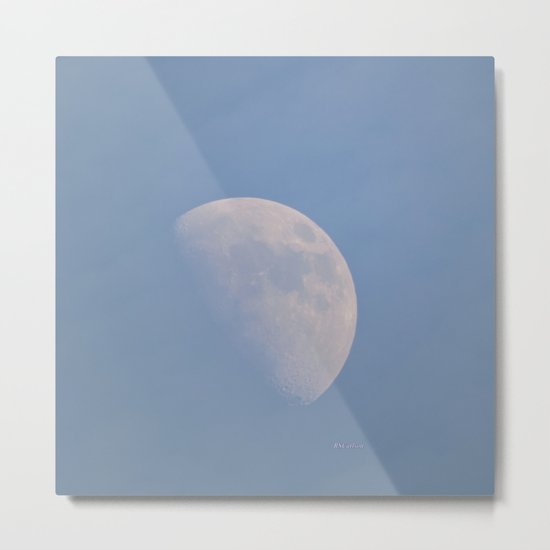 January Half Moon Metal Print