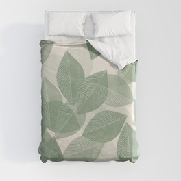 minimalistic leaves 2 Duvet Cover