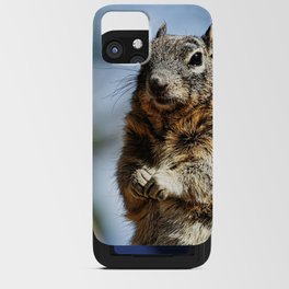 Squirrel portrait 2 iPhone Card Case