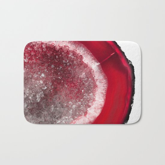 Christmas Red Agate Bath Mat
