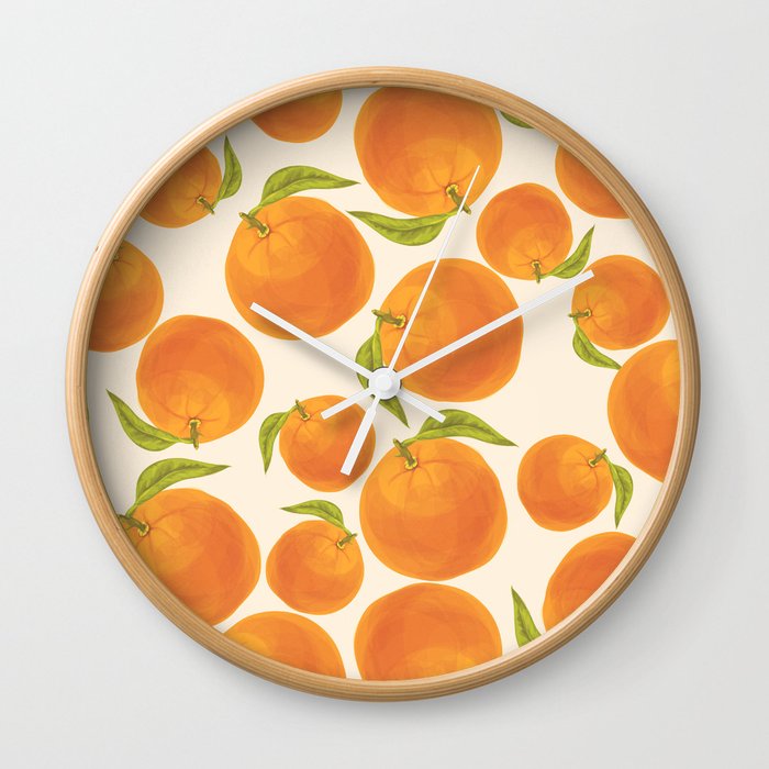 Oranges Wall Clock
