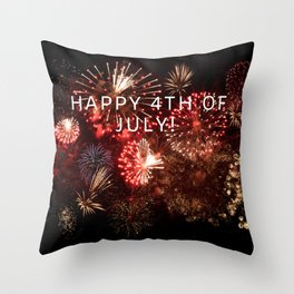 4th of July  Throw Pillow