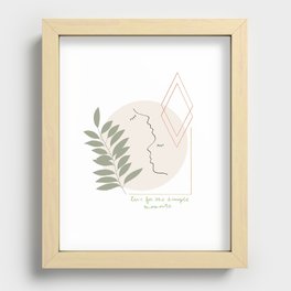 Simple Moments Recessed Framed Print