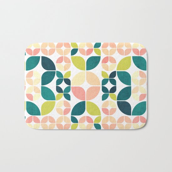 Rose Garden Pattern Bath Mat