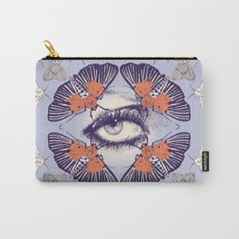 Moth Mandala Carry-All Pouch | Pastel, Drawing, Curated, Mandala, Hippy, Butterflies, Collage, Moths, Butterfly, Digital 