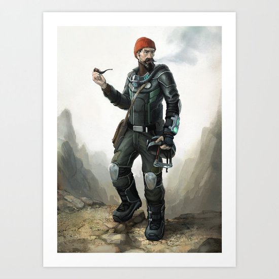 Hollow Earth Explorer Art Print