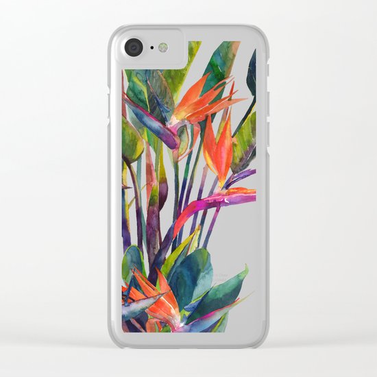 The bird of paradise Clear iPhone Case