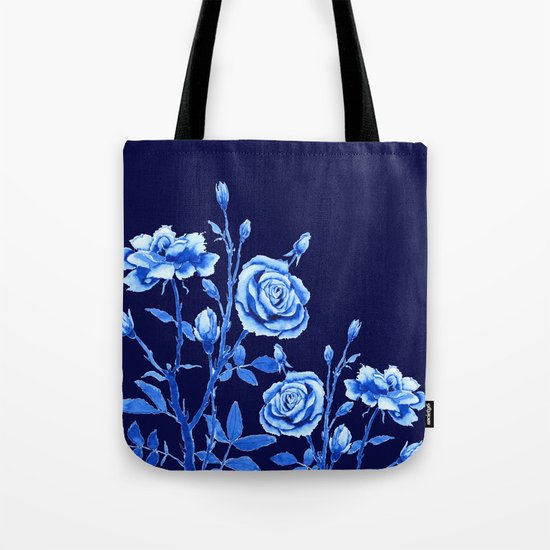 blue rose Tote Bag