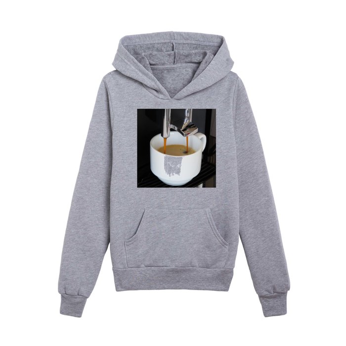 Morning Coffee Kids Pullover Hoodie