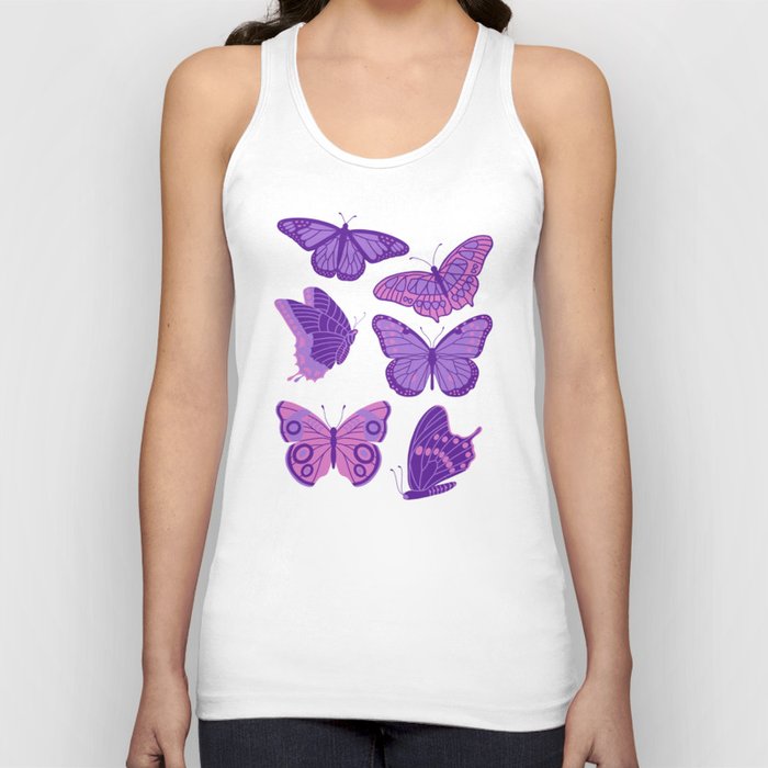 Texas Butterflies – Purple and Pink Tank Top