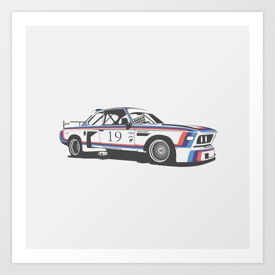 BMW CSL Turbo Art Print