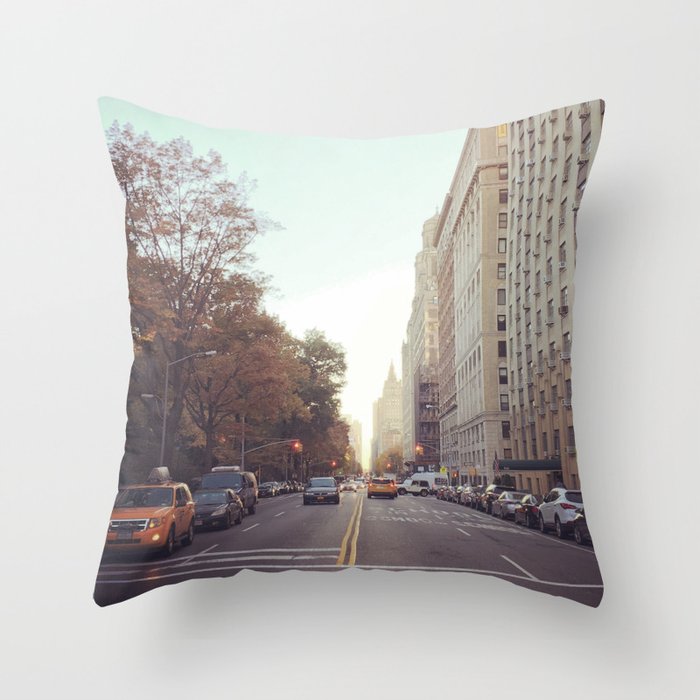 The Park and the City Throw Pillow