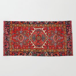 antique persian rug pattern  Beach Towel