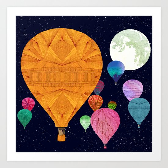 Hot Air Balloons Art Print