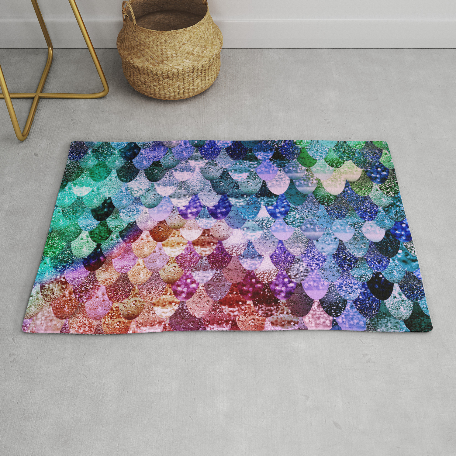 Really Mermaid Funky Rug By Monikastrigel Society6 Really Mermaid Funky Rug By