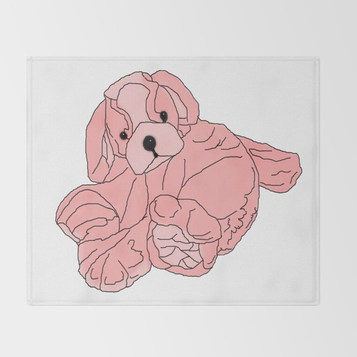 pink stuffed puppy