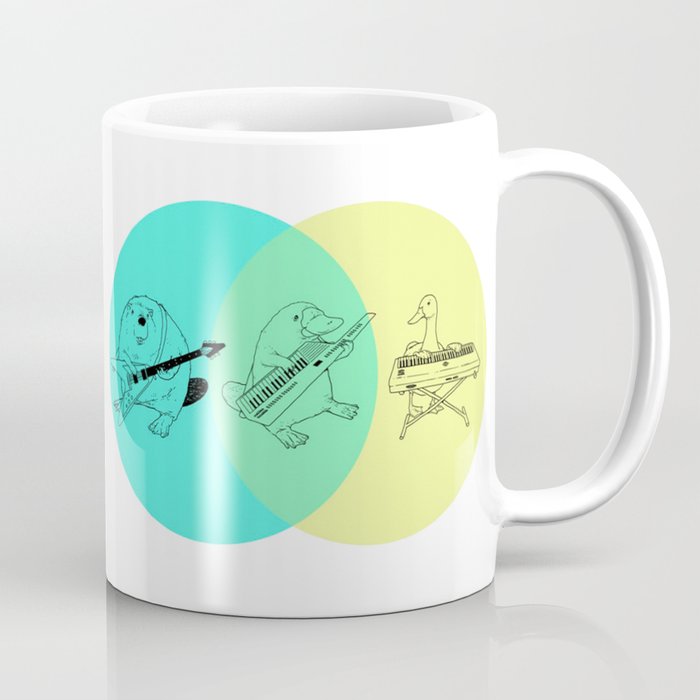 Keytar Platypus Venn Diagram Coffee Mug