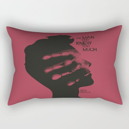 The Man who Knew Too Much - Alfred Hitchcock Movie Poster Minimal Rectangular Pillow