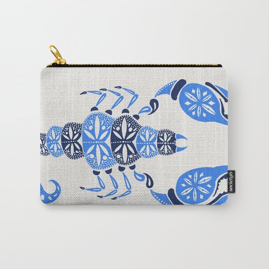 Blue Scorpion Carry-All Pouch