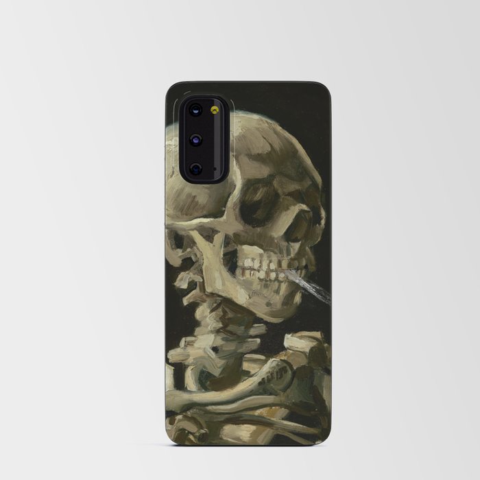 Van Gogh - Head of a skeleton with a burning cigarette Android Card Case