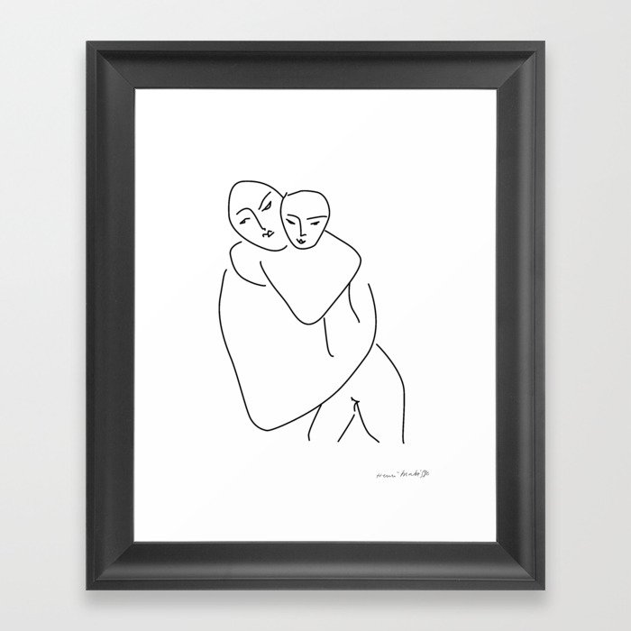 Matisse - Mother and son Framed Art Print