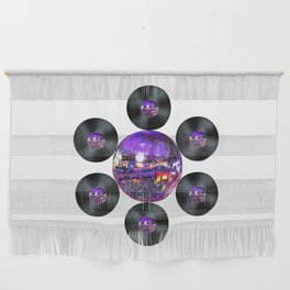 Disco Record Flower Wall Hanging