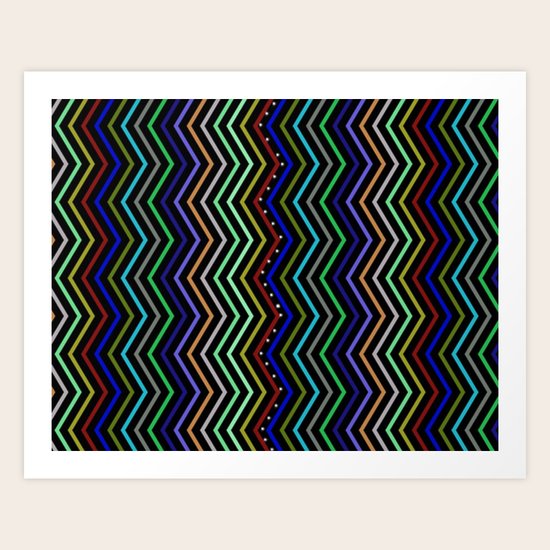 Zig-Zag Art Print
