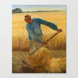 Harvest, 1885 by Laurits Andersen Ring Canvas Print