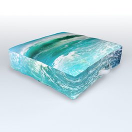 Ocean Wave Rip Curl Outdoor Floor Cushion