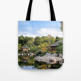 Japanese Garden House and Gazebo Tote Bag