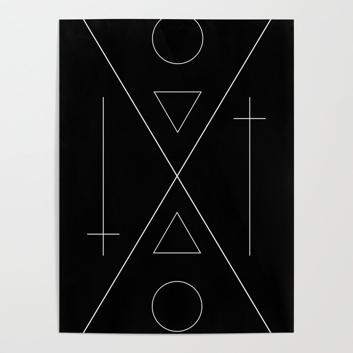 minimalist tarot Poster