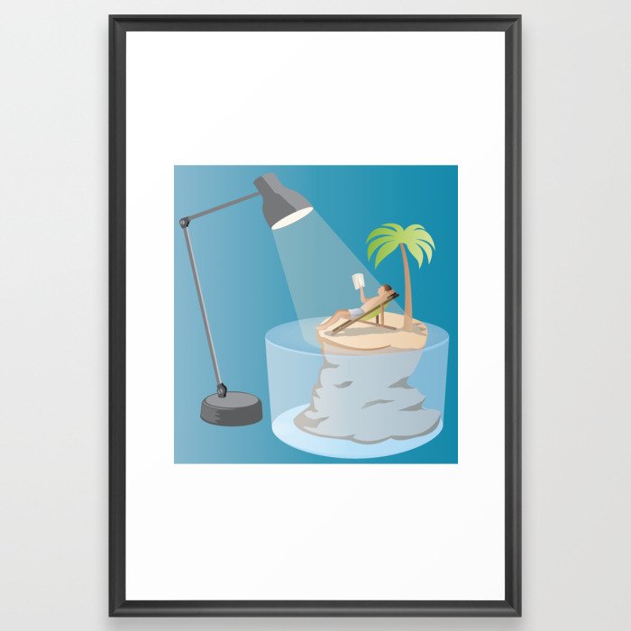 A tropical dream Framed Art Print