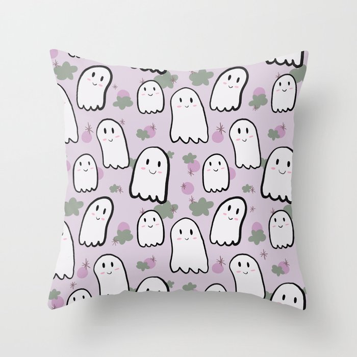 Ghost Float Throw Pillow
