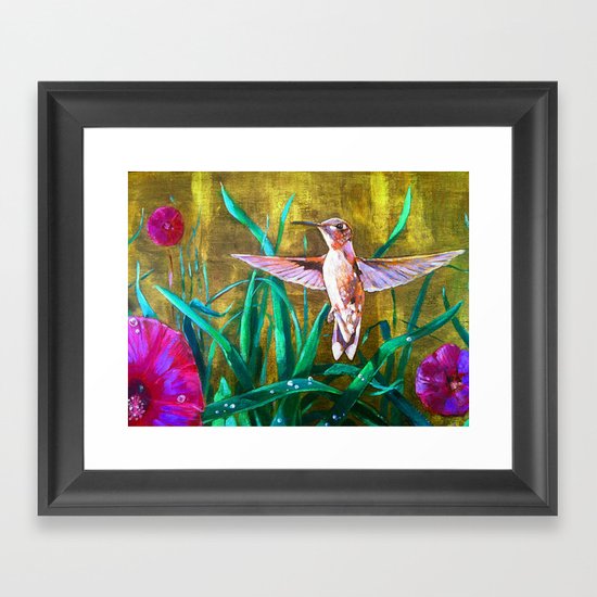Humming Framed Art Print